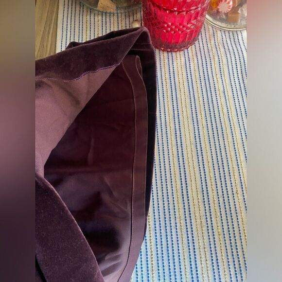 Theory Mini Dress Size 4 Wine  Velvet Long Sleeve Lined - Picture 13 of 15